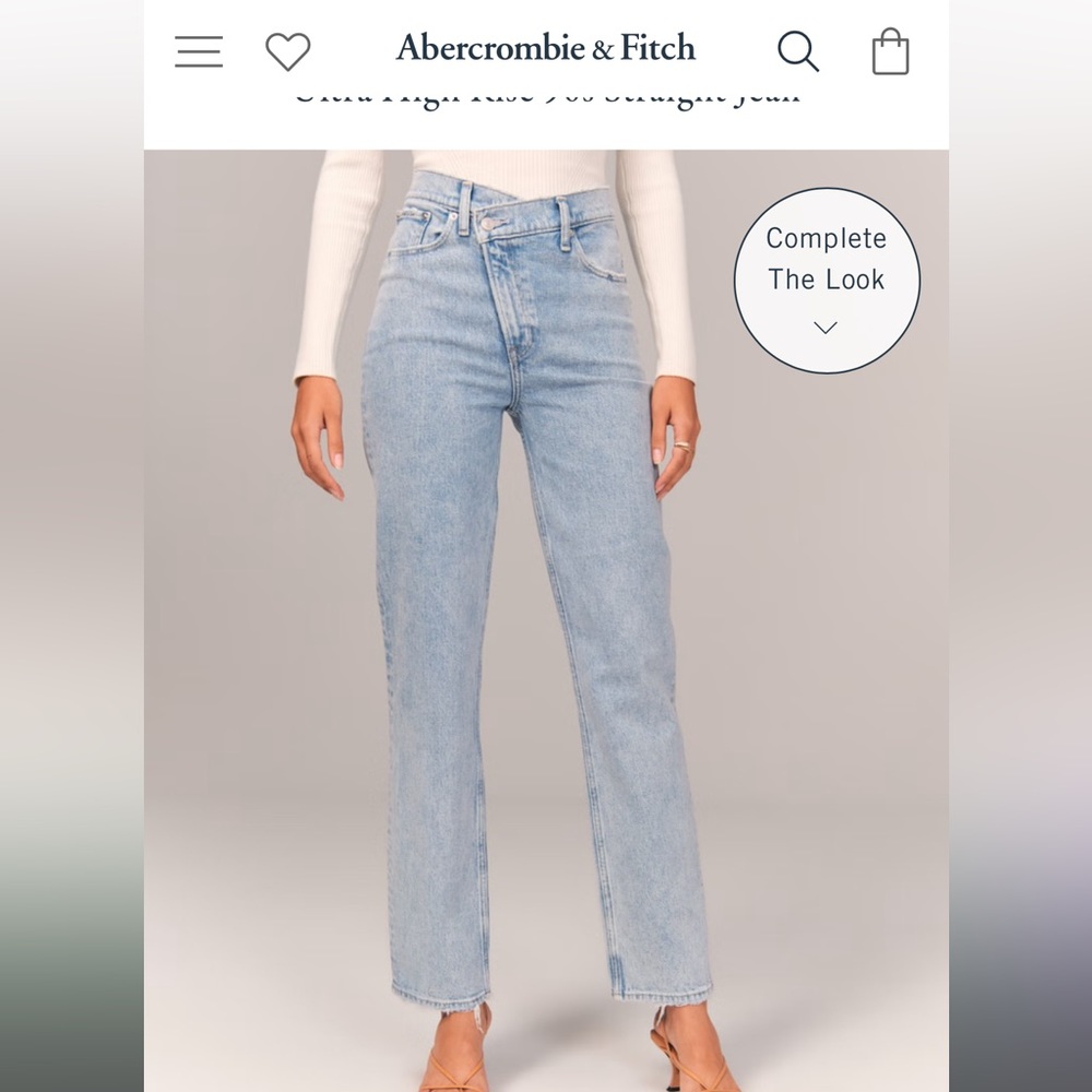 Ultra High-rise 90’s Straight Jeans ABERCROMBIE&FITCH